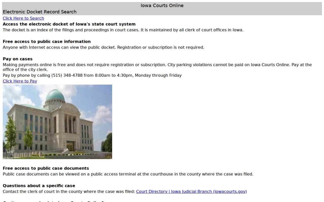 Monona County active warrants Iowa Courts Online