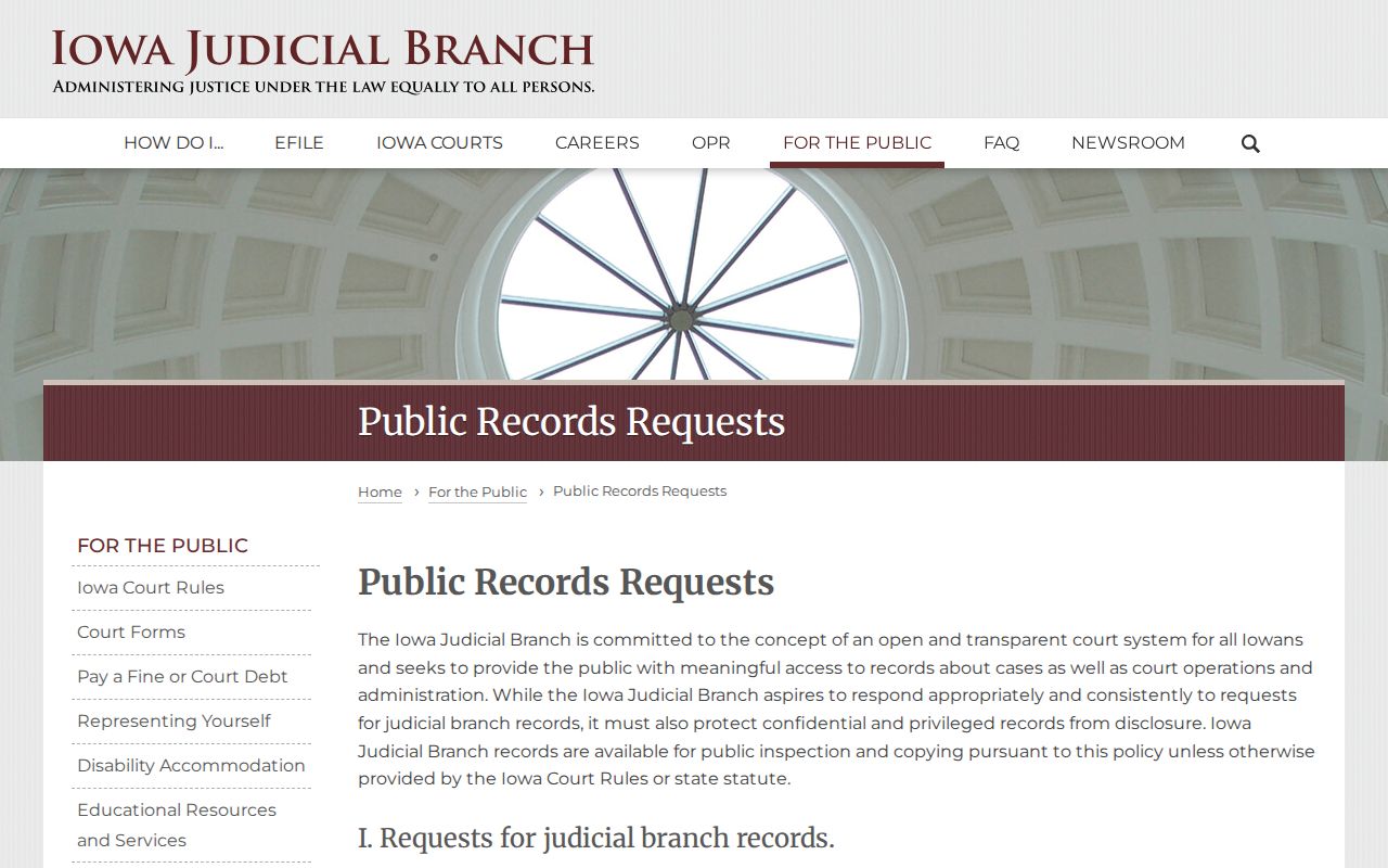Monona County bench warrant court records policy