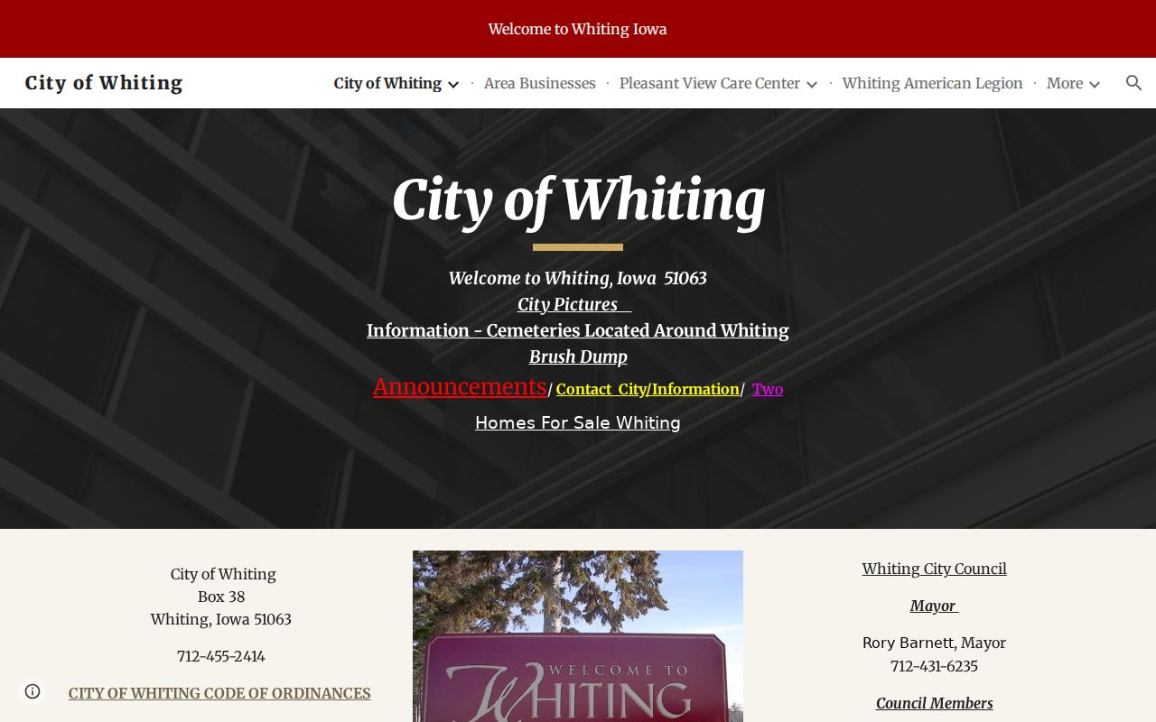 Monona County most wanted local Whiting contact page